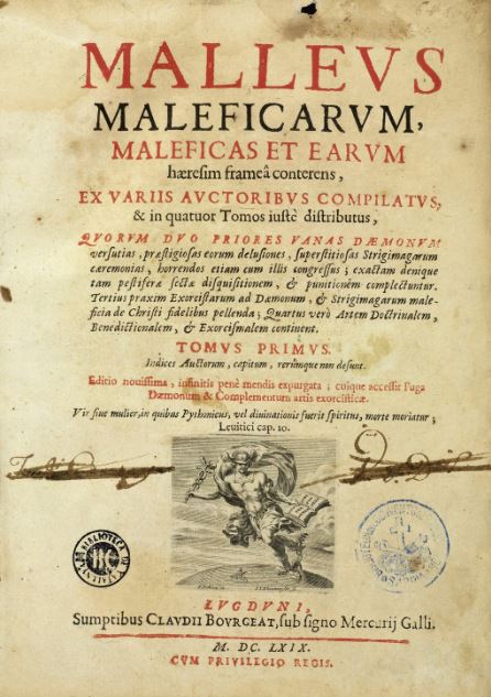 Title page of the Malleus Maleficarum, 1669 edition.